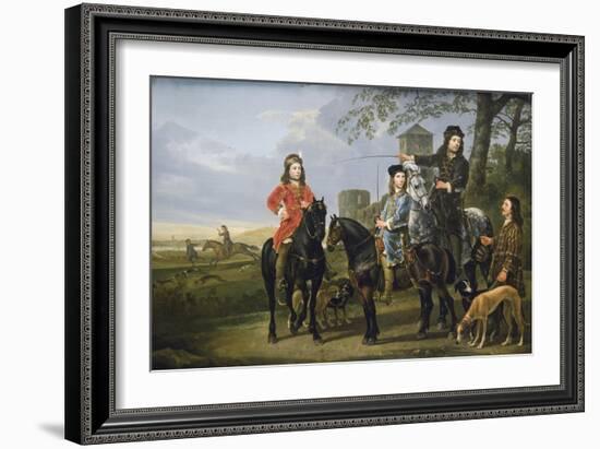 Starting the Hunt-Aelbert Cuyp-Framed Art Print