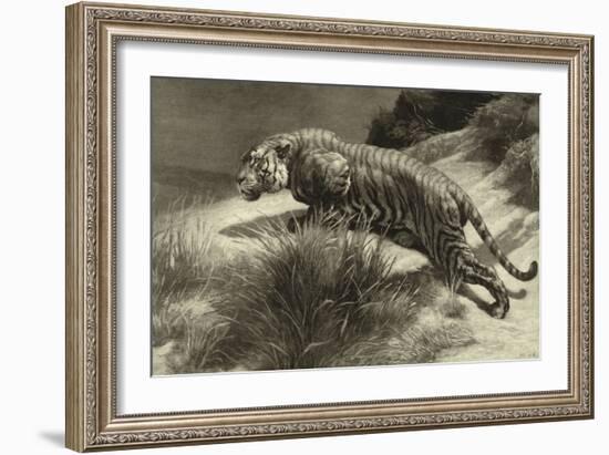 Startled-Herbert Dicksee-Framed Art Print