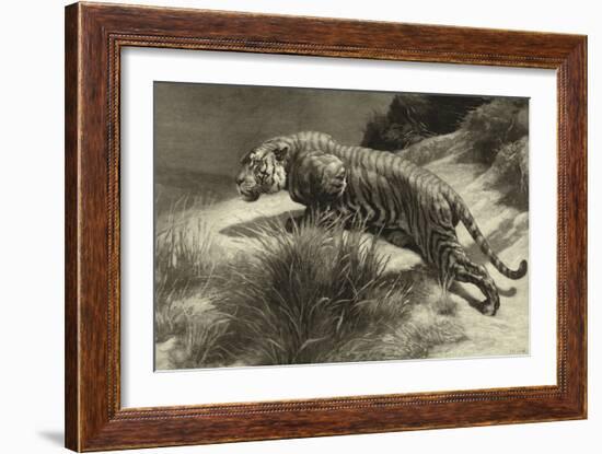 Startled-Herbert Dicksee-Framed Art Print