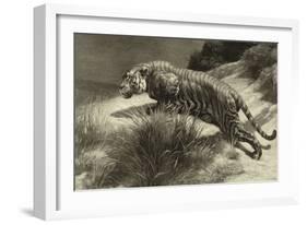 Startled-Herbert Dicksee-Framed Art Print
