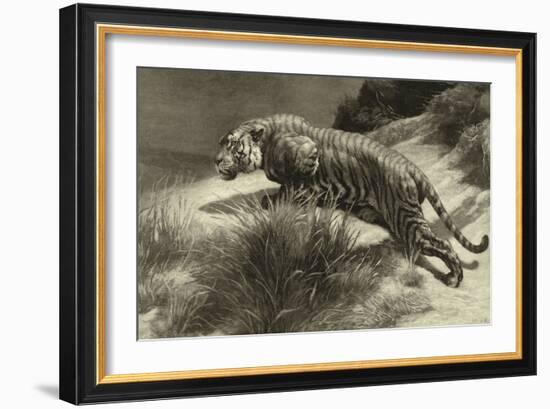 Startled-Herbert Dicksee-Framed Art Print