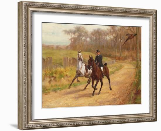 Startled-Thomas Blinks-Framed Giclee Print