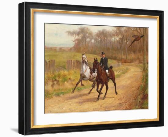 Startled-Thomas Blinks-Framed Giclee Print