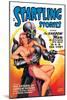 Startling Stories: Robot Seizes Woman-null-Mounted Art Print