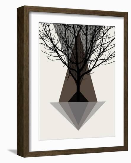 Startree Brown-null-Framed Art Print