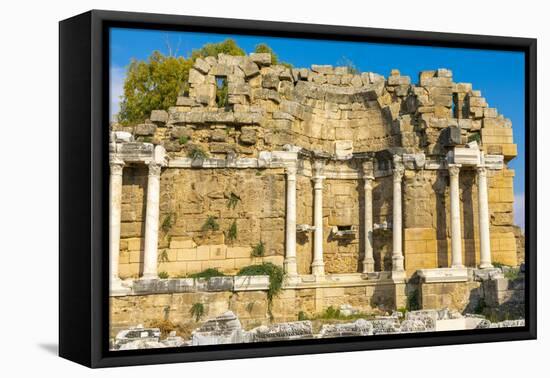 State Agora, Side, Antalya Province, Turkey Minor, Eurasia-Neil Farrin-Framed Premier Image Canvas