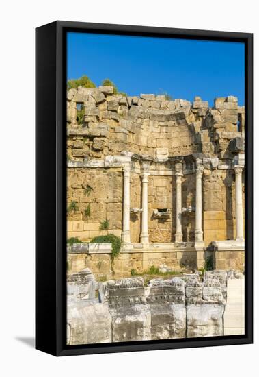 State Agora, Side, Antalya Province, Turkey Minor, Eurasia-Neil Farrin-Framed Premier Image Canvas