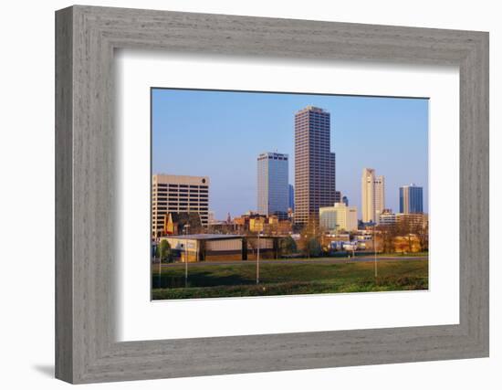 State capital and skyline in Little Rock, Arkansas-null-Framed Photographic Print