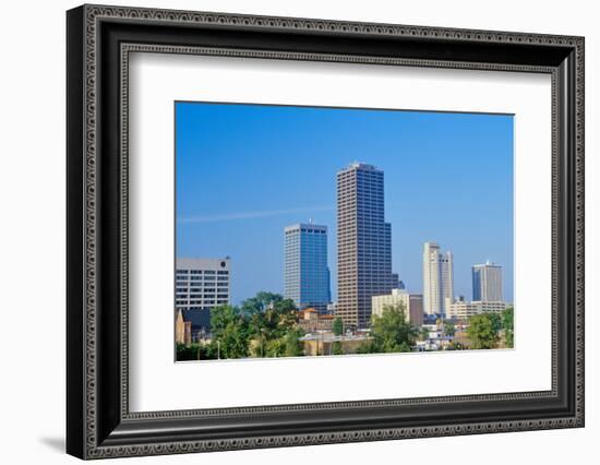 State capital and skyline in Little Rock, Arkansas-null-Framed Photographic Print