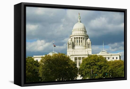 State Capital building of Providence Rhode Island-null-Framed Premier Image Canvas