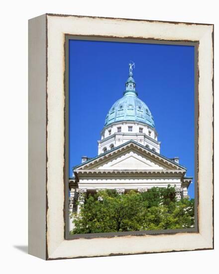 State Capital Building, Topeka, Kansas-Mark Gibson-Framed Premier Image Canvas