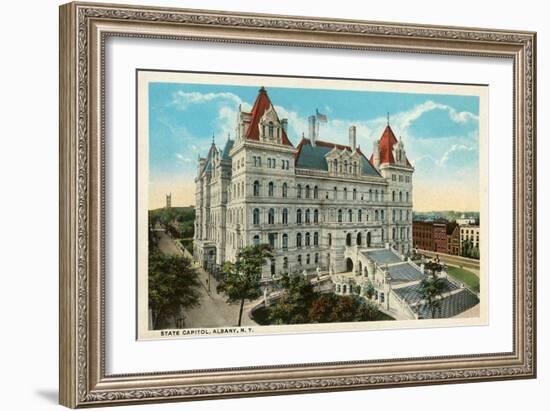 State Capitol, Albany, New York-null-Framed Art Print