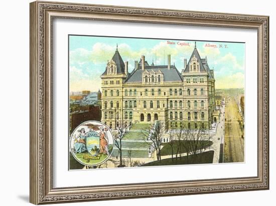 State Capitol, Albany, New York-null-Framed Art Print