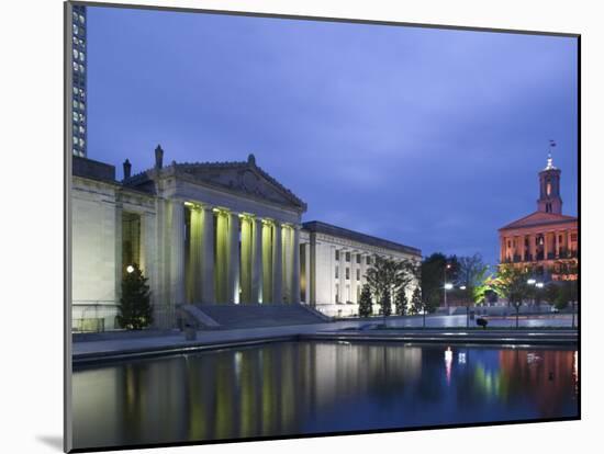 State Capitol and War Memorial Auditorium, Nashville, Tennessee, USA-Walter Bibikow-Mounted Photographic Print