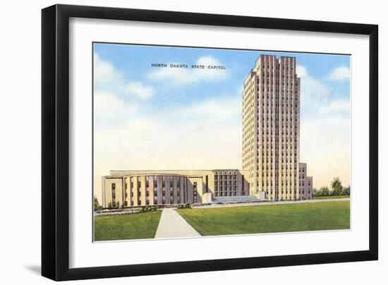 State Capitol, Bismarck, North Dakota-null-Framed Art Print