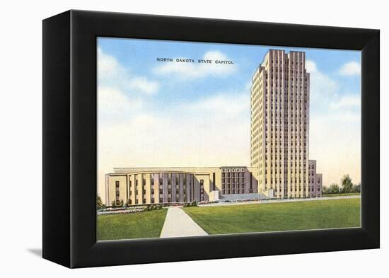 State Capitol, Bismarck, North Dakota-null-Framed Stretched Canvas