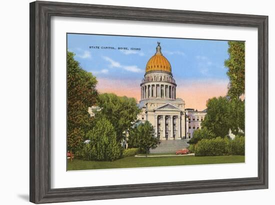 State Capitol, Boise, Idaho-null-Framed Art Print