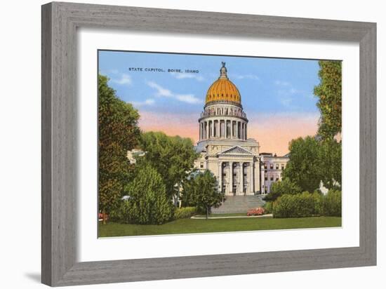 State Capitol, Boise, Idaho-null-Framed Art Print