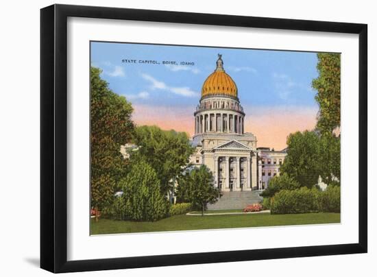 State Capitol, Boise, Idaho-null-Framed Art Print