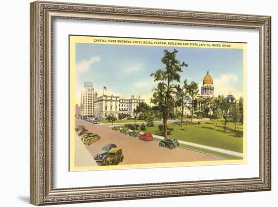 State Capitol, Boise, Idaho-null-Framed Art Print