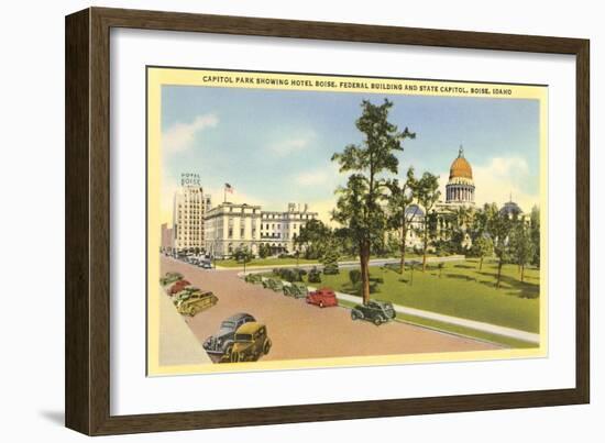 State Capitol, Boise, Idaho-null-Framed Art Print