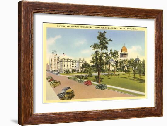 State Capitol, Boise, Idaho-null-Framed Art Print