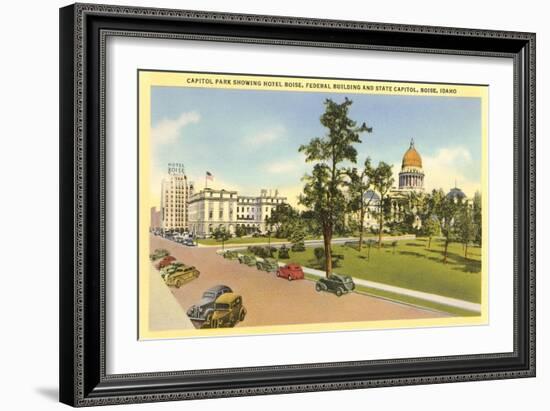 State Capitol, Boise, Idaho-null-Framed Art Print