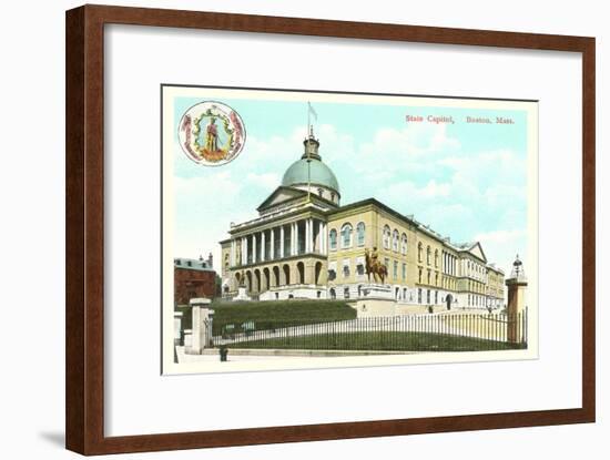 State Capitol, Boston, Mass.-null-Framed Art Print