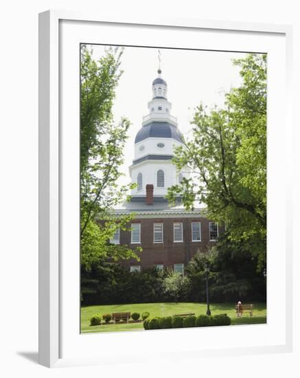 State Capitol Building, Annapolis, Maryland, United States of America, North America-Robert Harding-Framed Photographic Print