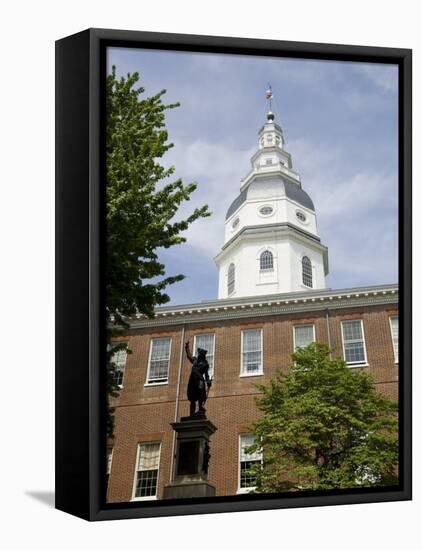 State Capitol Building, Annapolis, Maryland, United States of America, North America-Robert Harding-Framed Premier Image Canvas