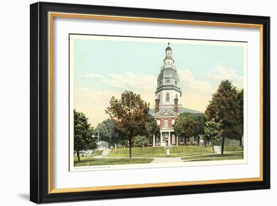 State Capitol Building, Annapolis-null-Framed Art Print