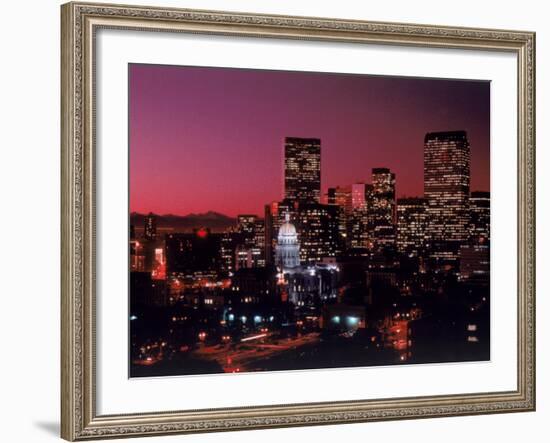 State Capitol Building, Denver, CO-Mark Gibson-Framed Photographic Print