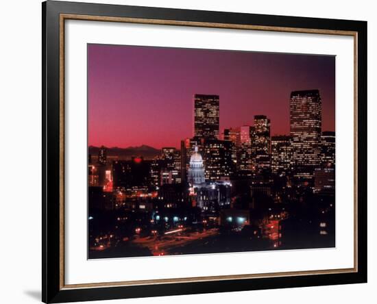 State Capitol Building, Denver, CO-Mark Gibson-Framed Photographic Print