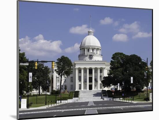 State Capitol Building in Montgomery, Alabama, United States of America, North America-John Woodworth-Mounted Photographic Print