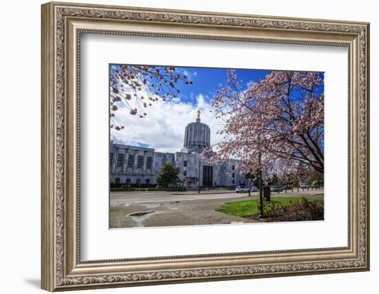 State Capitol Building, Salem, Oregon, USA-Rick A^ Brown-Framed Photographic Print