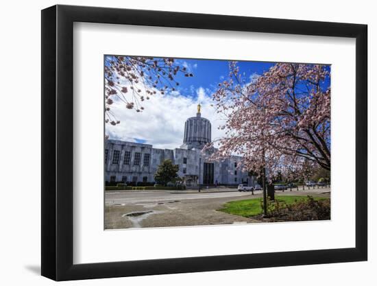 State Capitol Building, Salem, Oregon, USA-Rick A^ Brown-Framed Photographic Print