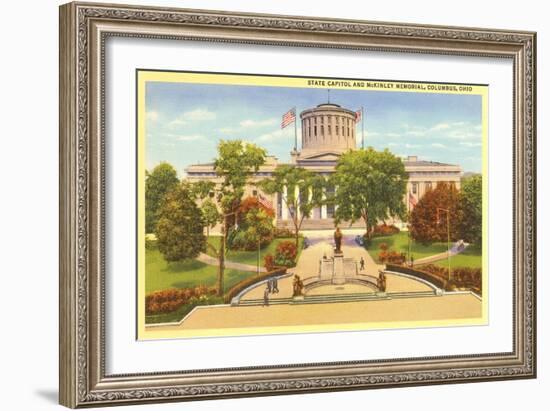 State Capitol, Columbus Ohio-null-Framed Art Print