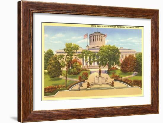 State Capitol, Columbus Ohio-null-Framed Art Print