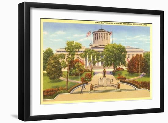 State Capitol, Columbus Ohio-null-Framed Art Print