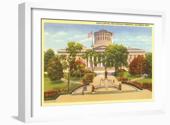 State Capitol, Columbus Ohio-null-Framed Art Print