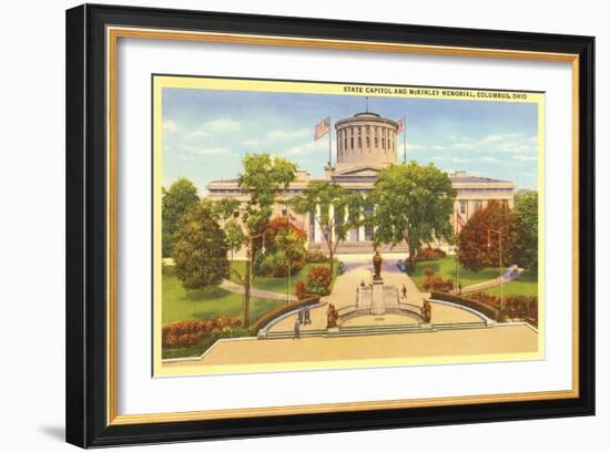 State Capitol, Columbus Ohio-null-Framed Art Print