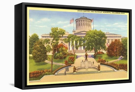 State Capitol, Columbus Ohio-null-Framed Stretched Canvas