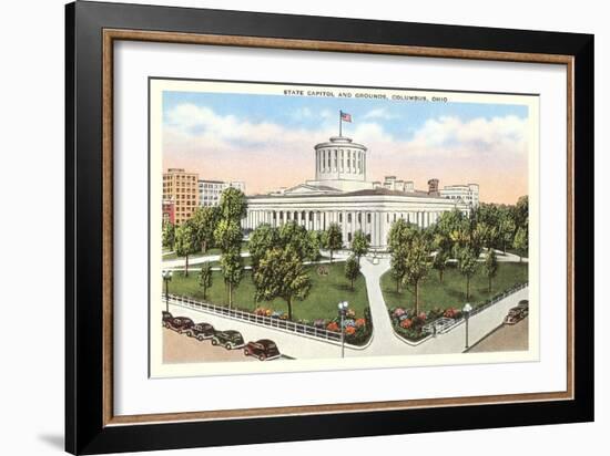 State Capitol, Columbus, Ohio-null-Framed Art Print