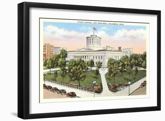 State Capitol, Columbus, Ohio-null-Framed Art Print