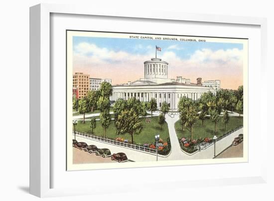 State Capitol, Columbus, Ohio-null-Framed Art Print