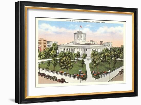 State Capitol, Columbus, Ohio-null-Framed Art Print