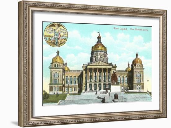 State Capitol, Des Moines, Iowa-null-Framed Art Print