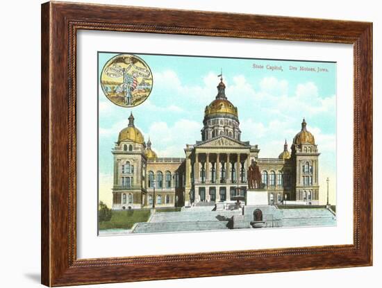 State Capitol, Des Moines, Iowa-null-Framed Art Print