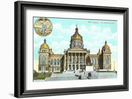 State Capitol, Des Moines, Iowa-null-Framed Art Print