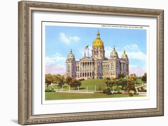 State Capitol, Des Moines, Iowa-null-Framed Art Print